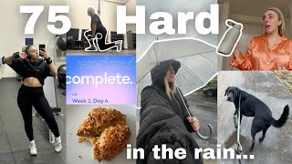 THE 75 HARD CHALLENGE DAY 4: working out in the RAIN \u0026 updated thoughts