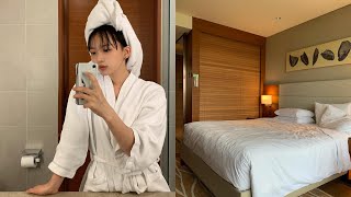 Vlog. 여유롭게 호캉스 브이로그 🧖🏻‍♀️ (피부관리, #프리메라, 애프터눈티, 호텔더일마, 겟레디윗미, 판교맛집)