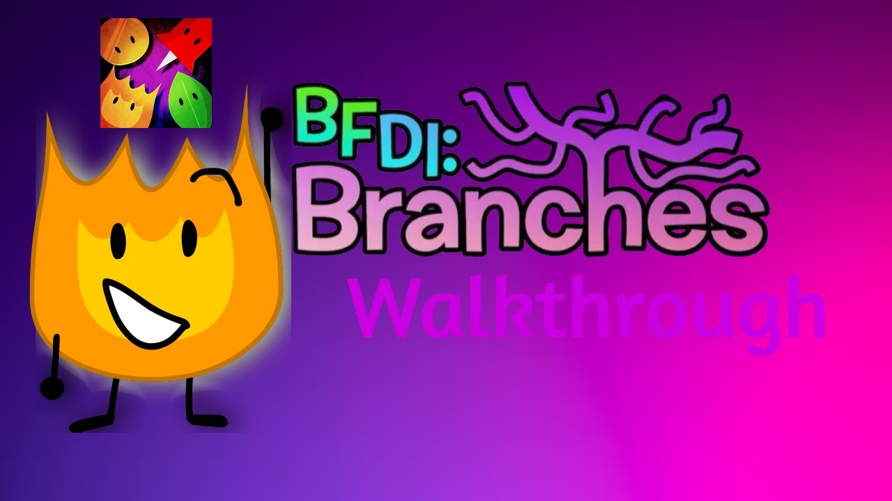 BFDI Branches Gameplay All Levels And Tutorials - YouTube