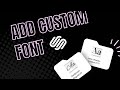 How To Add Multiple Custom Fonts To Squarespace 7.1 - Install Your Own Font.