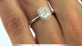 1.32ct Cushion Cut Diamond Engagement Anniversary Ring-Mark Broumand