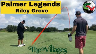 Palmer Legends Scramble @GolfingTheVillages  Riley Grove The Villages FL on Course Vlog Shot Tracers