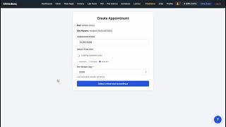 Vet Panel Walkthrough | Clinicdesq — Veterinary Clinic Management Software