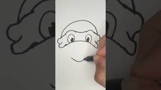 Drawing Challenge! How to Draw a Classic Teenage Mutant Ninja Turtle! EASY! #shorts