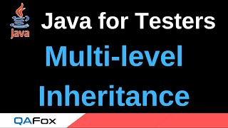 Java for Testers - Part 156 - Multilevel Inheritance Demonstration