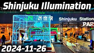 新宿ミナミルミ 2024-2025 冬季イルミネーション tokyo japan walk in shinjuku illumination