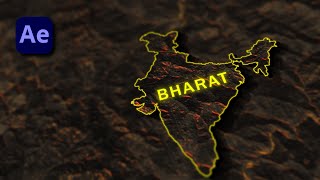 3d Map Animation After Effects | VOX Map Animation [HINDI]