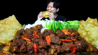 PERJUANGAN!! MUKBANG RICA RICA IGA KAMBING TEMPE MENDOAN LALAP CABE