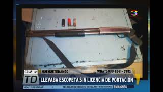 Capturan a hombre por portación ilegal de arma