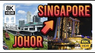 'JOHOR to SINGAPORE' Woodlands Border Checkpoint Causeway Bus to Marina Bay Guide, Malaysia