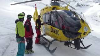 Danke an die Retter: Dreiländerspitze Silvretta Skihochtour mit Kraxelei