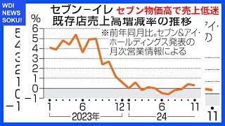 セブンの売上高伸び率低迷、物価高が影響した高級路線の実態とは？ | WDI SAISOKU NEWS #セブン―イレブン #物価高 #節約志向 #売上 #セブン