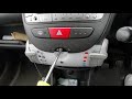 how to change the hazard light switch on a toyota aygo citroen c1 and peugeot 107