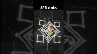 5*5*dots#rangoli#short #shorts#kolam#colourkolam#muggulu #ytshorts#art#rangolidesigns