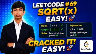 LeetCode #69 | Sqrt(x) | Binary Search Approach in C++