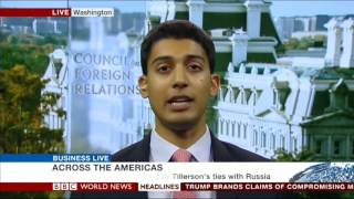 Varun Sivaram on BBC: Discussing energy and climate challenges facing SecState Nominee Rex Tillerson