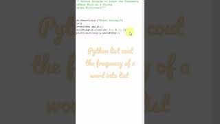 python list counting the frequency of a word in a sentence into a list