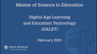DALET Program Admissions Webinar