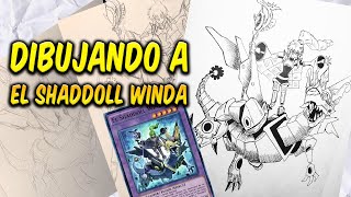 Como Dibujar una Carta Yu-Gi-Oh! El Shaddoll Winda - Boceto y Entintado