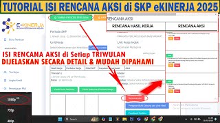 TUTORIAL How to FILL IN ACTION PLAN in BKN's 2025 eKinerja SKP