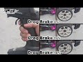 hacktronic d drift rc esc drag brake function demonstration with hackmoto xta 7.5t motor