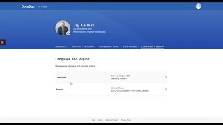 Update Docusign Settings And Time Zone
