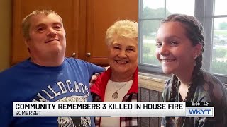 One funeral planned for three people killed in Somerset fire