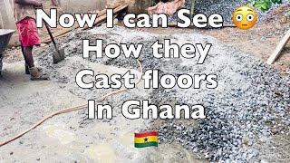 Building a airbnb in Ghana 😅 (casting the floor) on the lower level