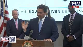 WATCH: Florida Governor Ron DeSantis speaks in Kissimmee with health and education officials