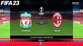 FIFA 23 | Liverpool vs AC Milan - Europa League - PS5 Full Match & Gameplay