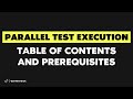 Parallel Test Execution (Fast Test 2018) - Table of Contents and Prerequisites