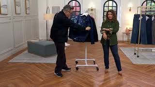 Isaac Mizrahi Live! Estate Mixed Media Quilted Jacket w/ Lining on QVC