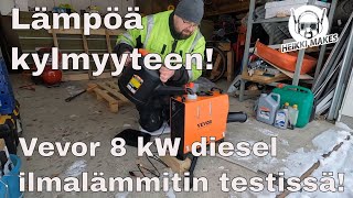 Lämpöä kylmyyteen - Vevor 8 kW diesel lämmitin testissä