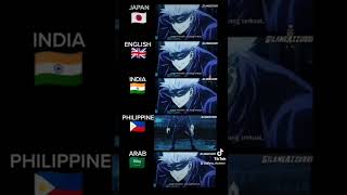 Jujutsu Kaisen Dub Arab, india, Philippines, English
