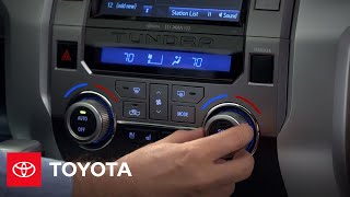 2014 Tundra How-To: Dual Zone Automatic Climate Control | Toyota