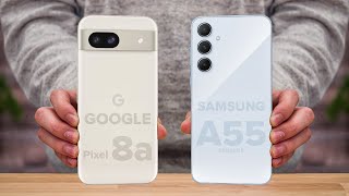 Google Pixel 8a Vs Samsung A55 | Full Comparison ⚡ Which one is Best?