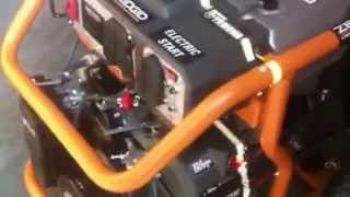 Ridgid 6800 watt electric start portable generator