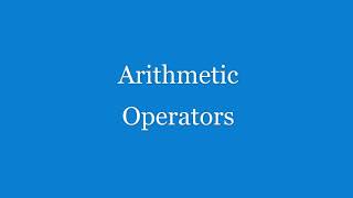 Java Basic 4 - Arithmetic Operators