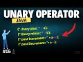 What is Unary Operator in Java | Chapter-16 | Java Tutorial For Beginners