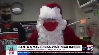 Santa and special friends visit HCA Midwest Health Hospital NICUs