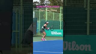 Chan Hao Ching in korea open 2024 #wta500 #koreaopen #chanhaoching #chan #tennis