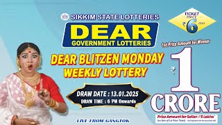 LOTTERY SAMBAD LIVE DEAR 6 PM 13.01.2025 SIKKIM LOTTERY LIVE DEAR LOTTERY LIVE LOTTERY SAMBAD