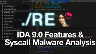 IDA 9.0 Features and Syscall Malware Analysis (Stream - 2/11/2024)