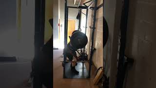 Squaring 245lbs doing 5 reps.