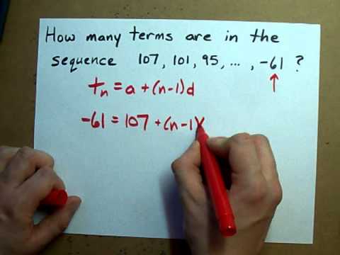 How to Find the Number of Terms in an Arithmetic Sequence How to Find the Number of Terms in an Arithmetic Sequence