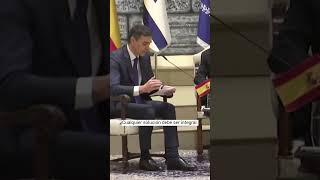 Pedro Sánchez recrimina a Israel en su discurso en inglés \