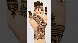 Easy Simple Beautiful Mehndi Design For Teej Festival! #mehndi #easymehndi #youtubeshorts #shorts