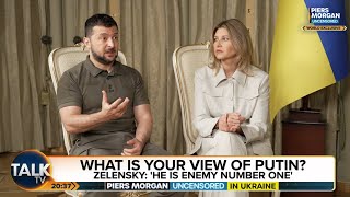 President Zelensky And First Lady Zelensky's FULL Interview With Piers Morgan