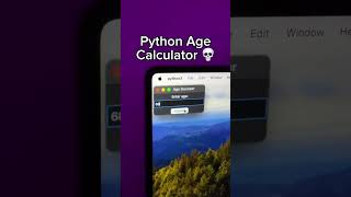 Python Age Calculator 💀 #computerscience #softwareengineer #coding #python