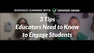 Common Sense PD: 3 Tips for Student Engagement